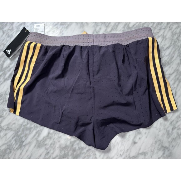 Adidas 2024 Pro Elite Team Running Shorts Aurora Black Men Large IN1123 NEW - Picture 3 of 11